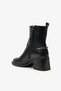 Patara Black Leather Women's Heeled Boots - 2