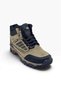 3022-27 Leather Lace-Up Zippered Outdoor Men's Boots with Fur Inside Mink Black Orange 45-47