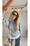 Removable Shirt Detail Crew Neck Sweatshirt