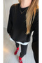 Removable Shirt Detail Crew Neck Sweatshirt - 8