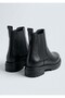 26K440 Genuine Leather Ankle-Length Chealsea Boots for Women with Two Rubber Details - 5