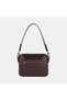 Women's Bitter Brown Suede Textured Cross Strap Shoulder Bag - 4