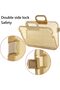 File Tax Document Storage Plastic Storage Box with Carry Handle, Durable Office School File Organize - 5