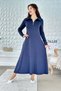 Polo Collar Modal Dress 7K149 - 6