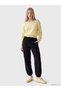 Nevavm Farkıyla Xside Black Elastic Waist Women's Thick Jogger Sweatpants