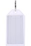 50 Pcs Durable Plastic Key Tags with Split Rings & Blank Paper Inserts, Name ID Labels for Keychains - 7