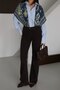 Flare Cut Denim Pants