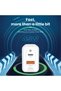 BTC-25 45W GaN Fast Charger Dual Port PD 3.0 USB-C + USB-A, EU Plug, With USB -C to Lightning Cable - White - 6