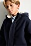 Hooded Plush Lined Pocketed Parka for Boys H1075A826Wn - 3
