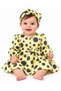 3-18 Months Baby Girl Polka Dot Belted Dress and Headband Set