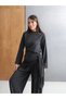 Women's Vera Imported Denim Effect Cupra Tencel Detachable Belted Bottom and Top Set with Leg Stoppers - 4