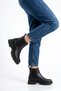 Dolas double rubber non-slip sole women's boot black leather - 3