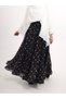 Large Polka Dot Gypsy Skirt - 1118 - Bitter Brown - 2