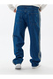 Blue Men's Baggy Jean Trousers with Side Stripe Detail Coc3601 - 6
