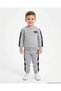 Boys' Winter 3-Thread Ribbed Print Detailed Thick Tracksuit Set for Ages 2-3-4-5-6