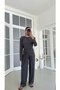 Women's Padded Blouse with Elastic Waist and Tie Detail, Shalwar Double Design Set