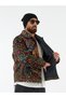 Tapestry Fabric Lion Patterned Men's Jacket with Snap Fasteners Coc3594 - 7