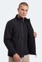 Corral I Men's Fleece-Lined Wind and Water Resistant Softshell Black Jacket & Coat - 4