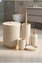Jhn-09778 Beige Laduree Collection 5-Piece Bathroom Set