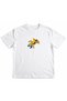 Girls' and Boys' Yellow Frog Front Printed 100% Cotton Organic T-Shirt