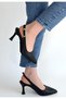 Hies black skin Heeled Shoes - 2