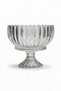 Luxury glass presentation plate with stand, round serving plate 23.5cm - 4