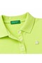 Girl's 100% Cotton Pique Polo Collar T-Shirt Yellow - 3