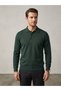 Fire Steel Knitted Polo Collar Sweater - 1023 - 2