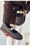 Okira Brown Leather Oxford Shoes - 2