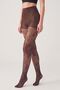 Women's Brown Gonca Pattern 15 Den Pantyhose - 4