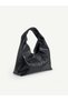 Black Shk356 Vintage, Soft Form, Wide Shopper, Women's Shoulder Bag - 4