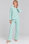 Women's Comfort Flexible Green Pajama Set 4801 - 3