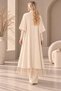 Women's Tasseled Detail Triple Knitwear Set - 4
