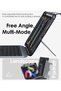 حافظة لوحة مفاتيح Bumper Go لجهاز Apple iPad Pro 11 2024 - لوحة مفاتيح بلوتوث مضاءة خلفياً مع حامل متعدد الزوايا - 7