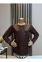 Women's Middle-Aged and Older Women's Winter Mother's Combed Cotton Blouse with Pendant Collar - 2