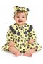 3-18 Months Baby Girl Polka Dot Lace Detailed Dress and Headband Set