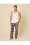 Men Dark Grey Check Pyjama Pants - 2