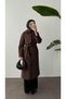 Belted Trench Coat - Brown - 2