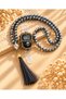 Plastic Prayer Beads with Stones Zikirmatik Gift Set 8 X 8 Gray