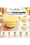 Mori 600 ml Round Collapsible Silicone Storage Container and Bowl with Air-Tight Lid, 100% Platinum Silicone, Bpa-Free, Microwave, Oven, and Freezer Safe – Lm0013/20 - 3
