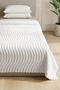 Wellsoft Soft Self-Striped Embossed Single Blanket Bed Sofa Cover - 2
