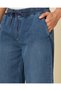 Men Blue Baggy Pull-On Jeans - 3