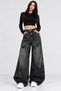 Y2K Unisex Stonewashed Spider Printed Baggy Jean Pants - 7