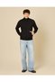 Men Black Zip-Neck Sweatshirt - 5