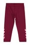 Heart Printed Leggings for 2-5 Years - Burgundy
