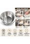 Inox Silver Rice Strainer Rice Washing Strainer - Bowl with 304 Stainless Steel Strainer |   Bulgur, Pulses Washing Bowl - 5