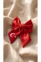 Ataturk Signed and Turkish Flag Red Bow Hairpin - 29 October Republic Day Children's Hair Accessory (1 Piece) - 7