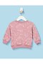 Infant Girls Pink And Ivory Floral Sweatshirt - 4