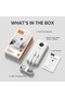 10000mAh Power Bank 22.5W Fast Charging 2-in-1 Portable Charger with Built-In Type-C & Lightning Cables - White - 6