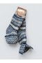 Turkmen Socks Woolen Booties 3-Pack Foldable Keep Warm Winter Home Socks Unisex Mixed Pattern - 3